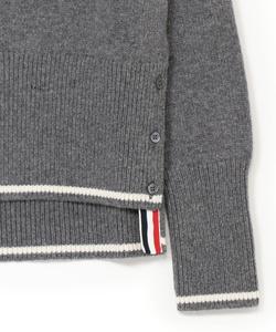 Кардиган Geese Intarsia с V-образным вырезом свободного кроя