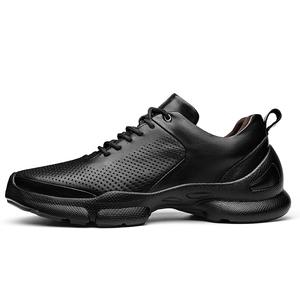 PAIBLOKS Мужские повседневные перфорированные черные туфли, цвет Perforated Black