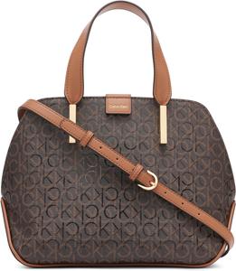 Женская сумка-саквояж Calvin Klein Audrey с тремя отделениями, Brown/Khaki/Caramel