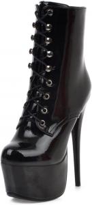 Женские ботильоны Scaoruki с высокими каблуками-стилетами и молнией, Black