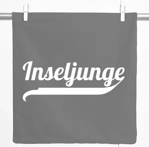 Декоративная наволочка Huuraa Island Boy с надписью, подарочная, 40x40 см, стальной серый хлопок, украшение для Island Boy Hellweg Druckerei