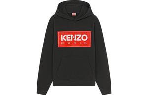 Худи Kenzo Logo-print Detail, черный