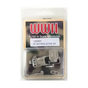 Полугусеничный М3 с 75-мм пушкой, WWII Miniatures (1:160)