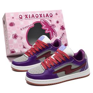 Circle small Юнисекс скейтборд кроссовки лоу-топ черно-розовые Night Purple, цвет Night Purple