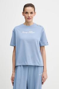 Хлопковая футболка Tommy Hilfiger, синий