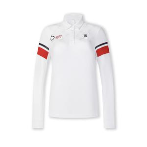 FILA Поло для женщин Jade White