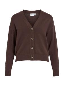 Вязаный кардиган VILA VIRIL, шоколадный