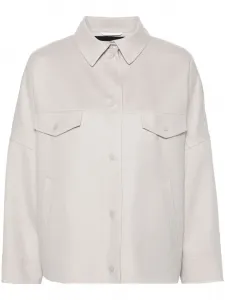 Фланелевая куртка-рубашка Herno, серый