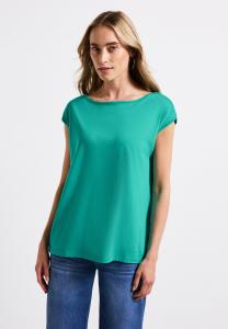 Базовая футболка MIT U-BOOT-AUSSCHNITT Street One, бирюзовый