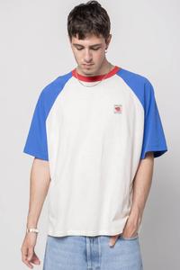 Футболка Kaotiko APPLE UNISEX, Ivory/Royal/Red/Off-White