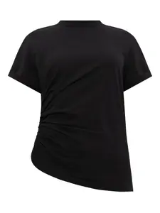 Футболка асимметричного кроя VICTORIA BECKHAM, черный