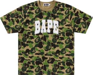 Футболка BAPE ABC Camo Relaxed Fit Logo 'Green', зеленый