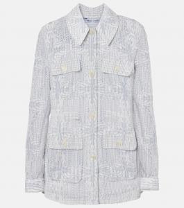 Кики жакет с люверсами Veronica Beard, Blue/White