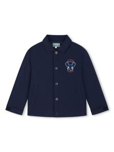 Kenzo Kids спортивная куртка с логотипом, синий