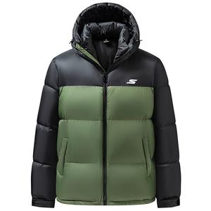 Пуховик Unisex Skechers, черный/зеленый