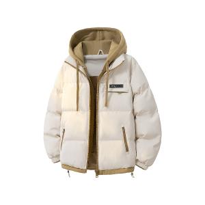 Мужская пуховая куртка с капюшоном, утепленные Jeep, априкот 041