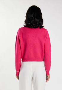 Кардиган MIT PERLEN MIOKI faina, розовый