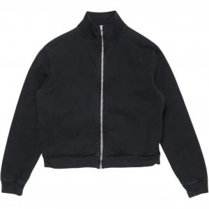Acne Studios Свитшот с молнией и воротником стойкой, Black