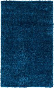 Ковер SAFAVIEH, 61 x 92 см, August Shag Collection, Navy, сплошной дизайн, без линьки и простой в уходе, идеален для помещений с высокой проходимостью: прихожая, гостиная, спальня (AUG900N)