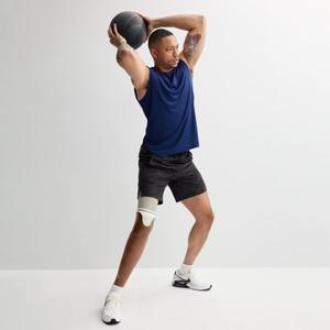 Мужская майка без рукавов Adaptive Dry Tek с эффектом мускулов Tek Gear, синий