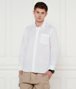 Льняная рубашка caroubis Regular fit Vilebrequin, белый