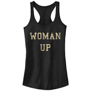 Женская юниорская майка с золотой и жирной графикой, черный