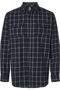 Рубашка из фланели Burnside Yarn-Dyed с длинным рукавом, темно-синий/белый