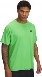 Under Armour мужская футболка Tech 1/4 Zip, Cyber Green/Green Spark/Black