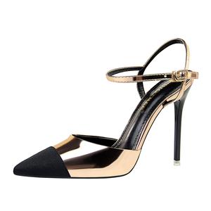 Туфли на тонком каблуке, высокие, 11 см, женские QITUMAUL, Champagne[Heel Height 11Cm]