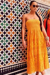 Оранжевое пляжное платье gaia с вырезом-бандо Iconique, оранжевый