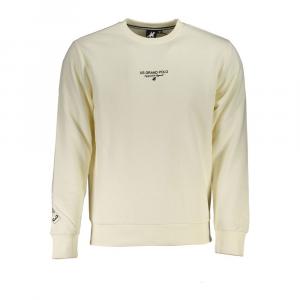 Белый хлопковый свитер U.S. Polo