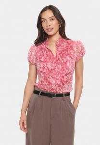 Блуза Saint Tropez LILJASZ CRINKLE SS SHIRT, Fruit Dove Blooming/Pink