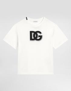 Футболка из джерси с логотипом DG Dolce&Gabbana, белый