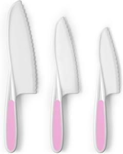 Набор детских ножей Zulay Kitchen, 3 предмета, розовый