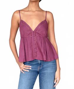 Ladder Trim Top In Crushed Berry EMERSON FRY, Crushed Berry