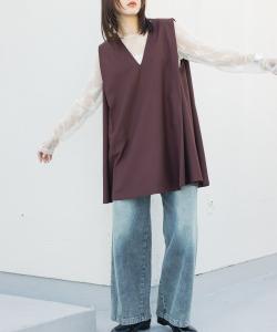 Мини-платье с защипами на плечах Kbf, цвет Brown