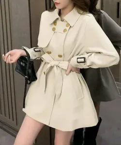 Женский тренч, элегантная куртка Miniministore, цвет Ivory