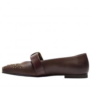 (WMNS) Туфли-гвоздики Onitsuka Tiger Ballerina Studs 'Brown Storm Pure Gold'