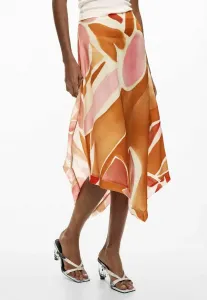 Асимметричная длинная юбка в форме лепестка Desigual, Orange