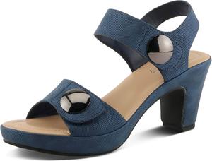 Женские сандалии PATRIZIA Dade из текстурированной искусственной кожи с регулировкой на липучках, золотыми пуговицами и прочной подошвой TPR для стильного и удобного ношения