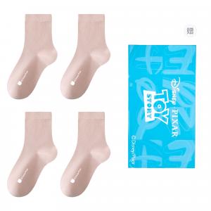 Женские носки Crew 4 пары Disney, светло-розовый