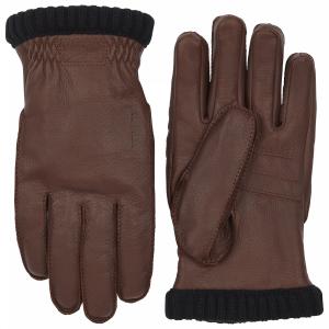 Перчатки Hestra Deerskin Primaloft Rib, цвет Chocolate