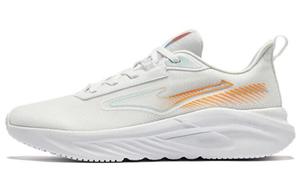 Износостойкие низкие кроссовки для бега мужские бело-оранжевые Erke