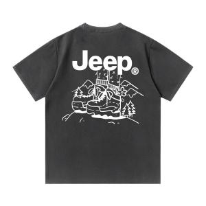 Футболка для школьников с круглым вырезом Moderate Jeep, темно-серый