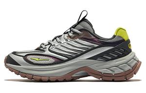 Мужские повседневные низкие кроссовки Erke черно-серые с амортизацией из гусиного пера и износостойкой подошвой