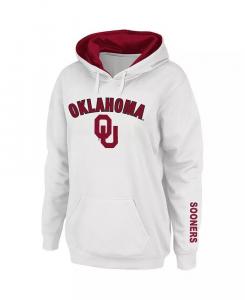 Женская толстовка с капюшоном Oklahoma Sooners Arch and Logo 1 Colosseum, белый