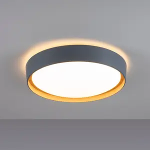 Потолочный светильник EMILIA LED-панель 1 шт. Теплый белый LED, диммируемый, Switchmo Just Light, серый