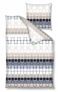 Постельное белье Nanette Renforcé с рисунком бежево-сине-белого цвета 135 x 200 см с рисунком, бежево-сине-белого цвета Nanette Lepore