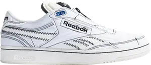 Кроссовки Market x Club C 85 Pump 'Chalk Black', кремовый