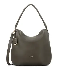 Оливковая сумка-хобо с ручкой Kazar, зеленый